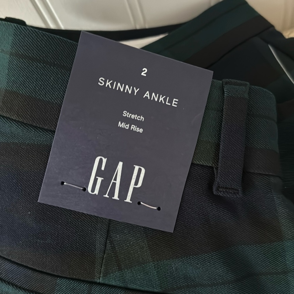 Gap Skinny Ankle plaid pant